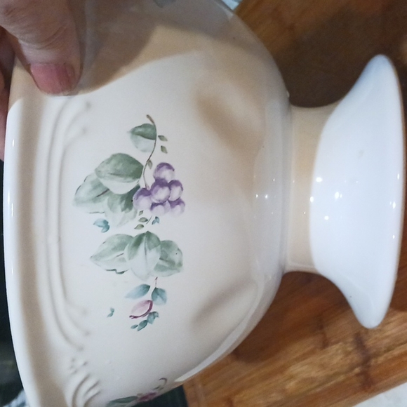 Pfaltzgraff White and Green Decorative Bowl - Picture 2 of 9